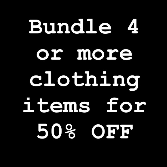 Will apply discount to bundle any clothing items on my page qualify - Picture 1 of 1